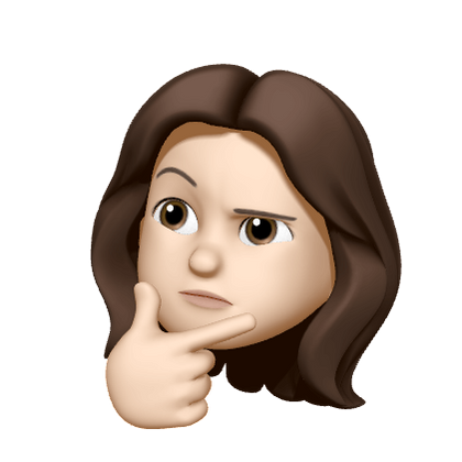 Emoji pensativa